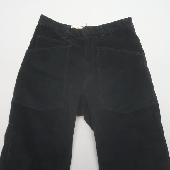 Nili Lotan Shon Pants in Jet Black Corduroy Size 00 - Picture 5 of 11